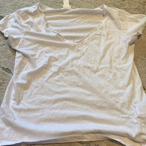 White HM v neck